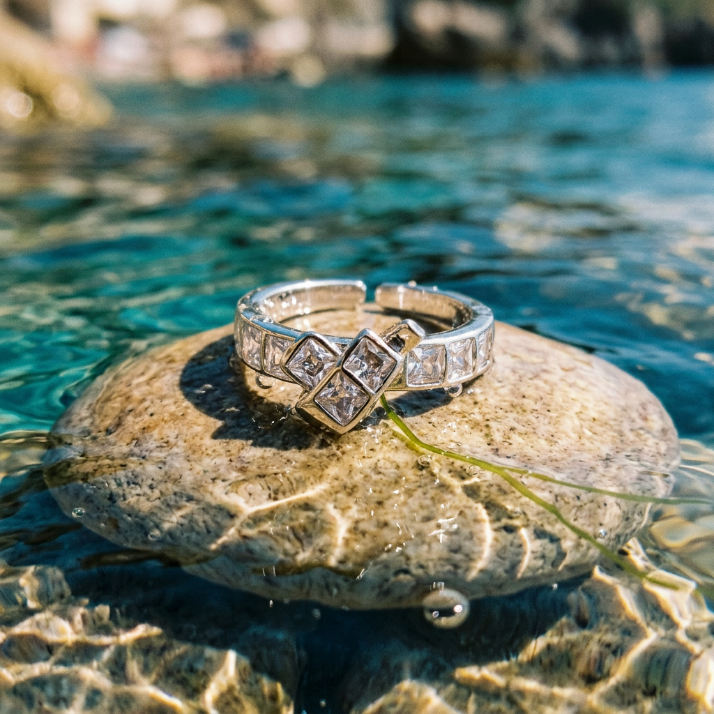 Lavenzina Nodo Eterno Ring